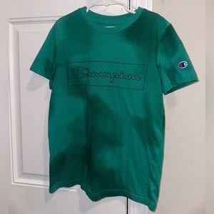 Champion Size medium green short sleeve tshirt boys youth
